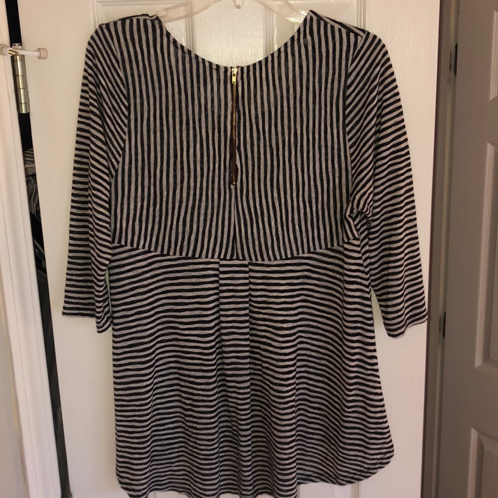 Striped High/Low Top - Picture 2 of 5